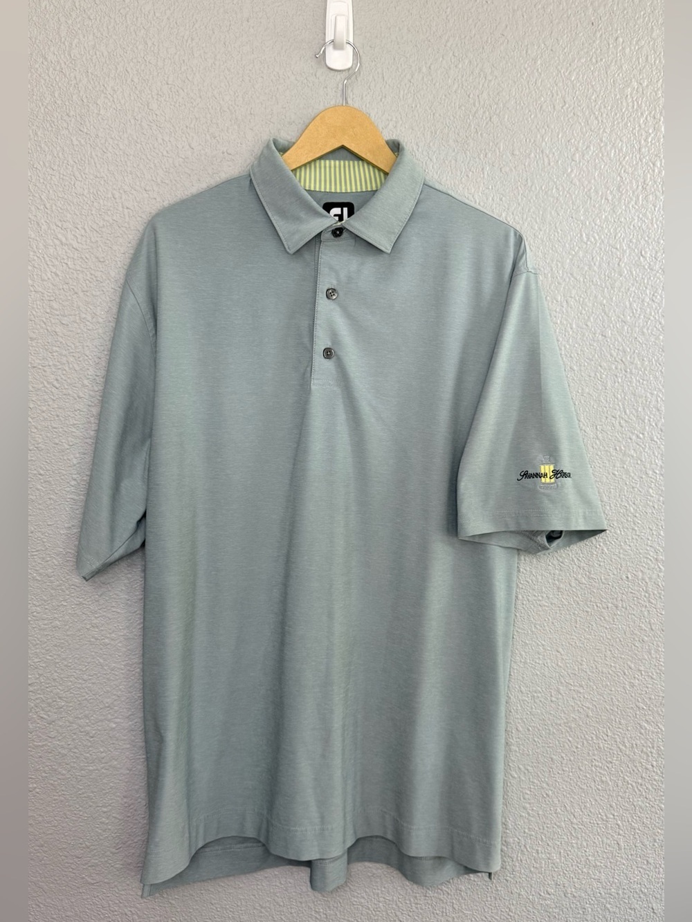 FootJoy | Heater Sage Green Performance Golf Polo | Size Large
